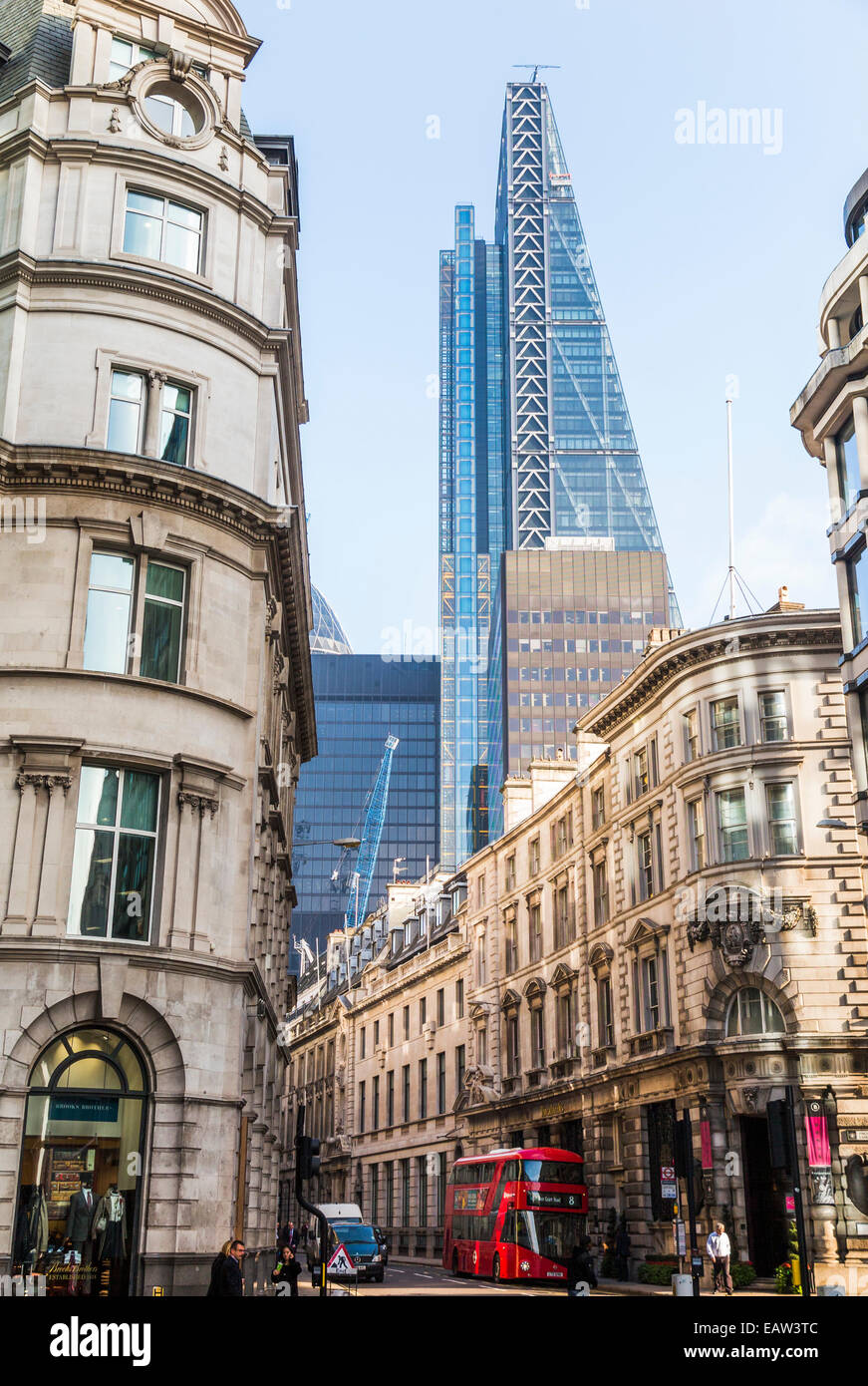 The modern skyscraper Cheesegrater building at 122 Leadenhall Street in ...
