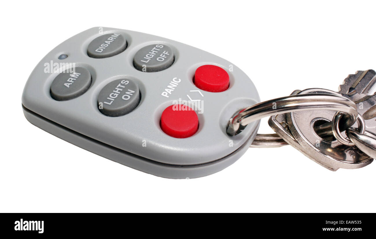 Home Security Remote Control Stock Photo
