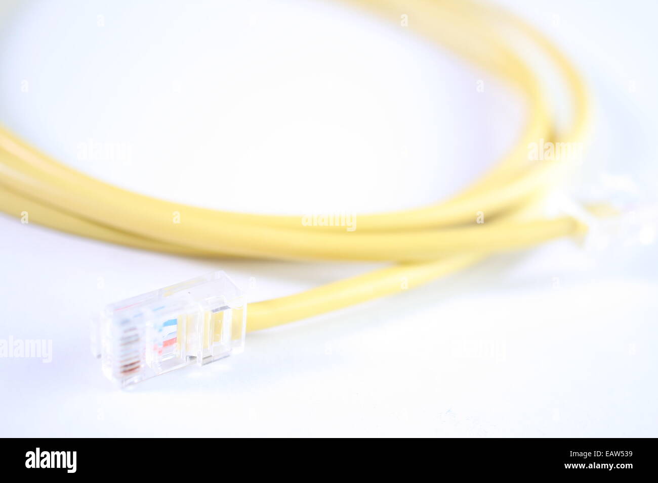 Ethernet plugs Stock Photo