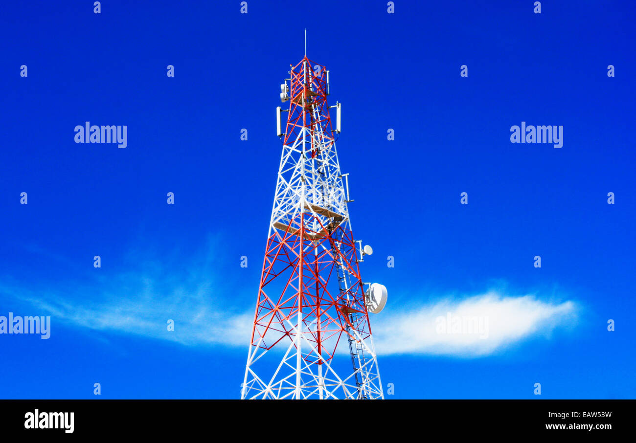 Telecommunication Tower Stock Photo