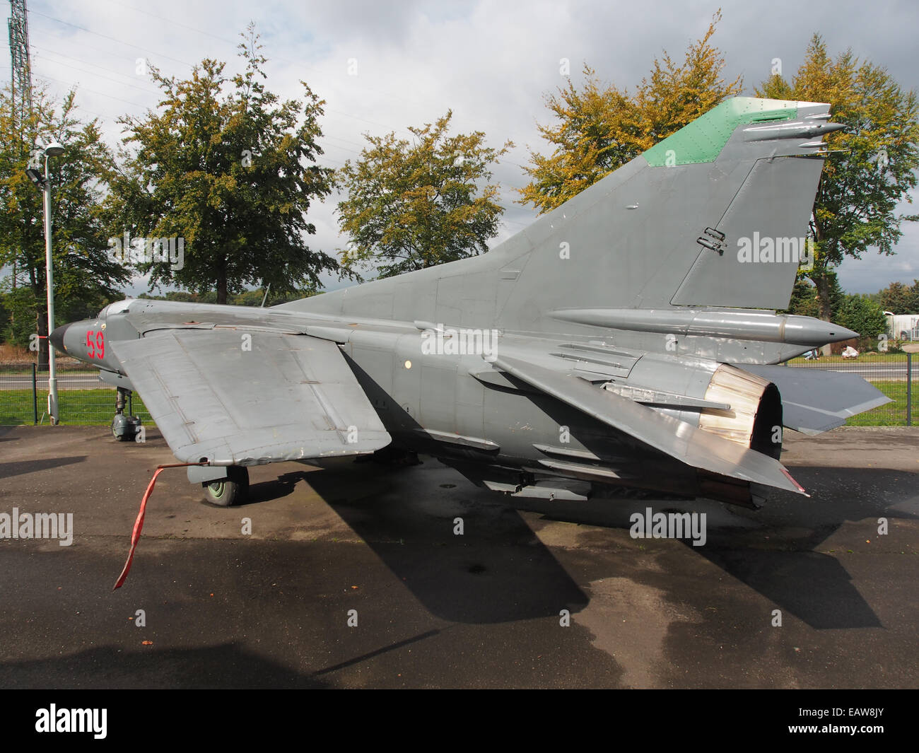 Mikoyan-Gurevich MiG-23MF Flogger at the Piet Smits collection at Baarlo in Netherlands, pic4 Stock Photo