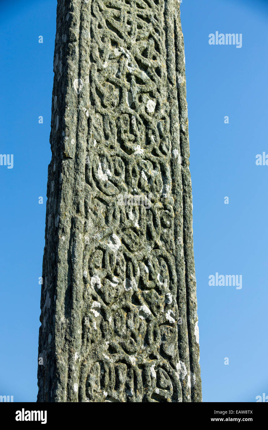 Maclean Cross Macleans Cross on the way to Iona Abbey on Iona, off Mull, Scotland, UK ...