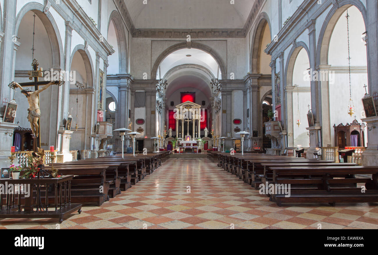 VENICE, ITALY - MARCH 13, 2014: The church San Francesco della Vigna. Stock Photo