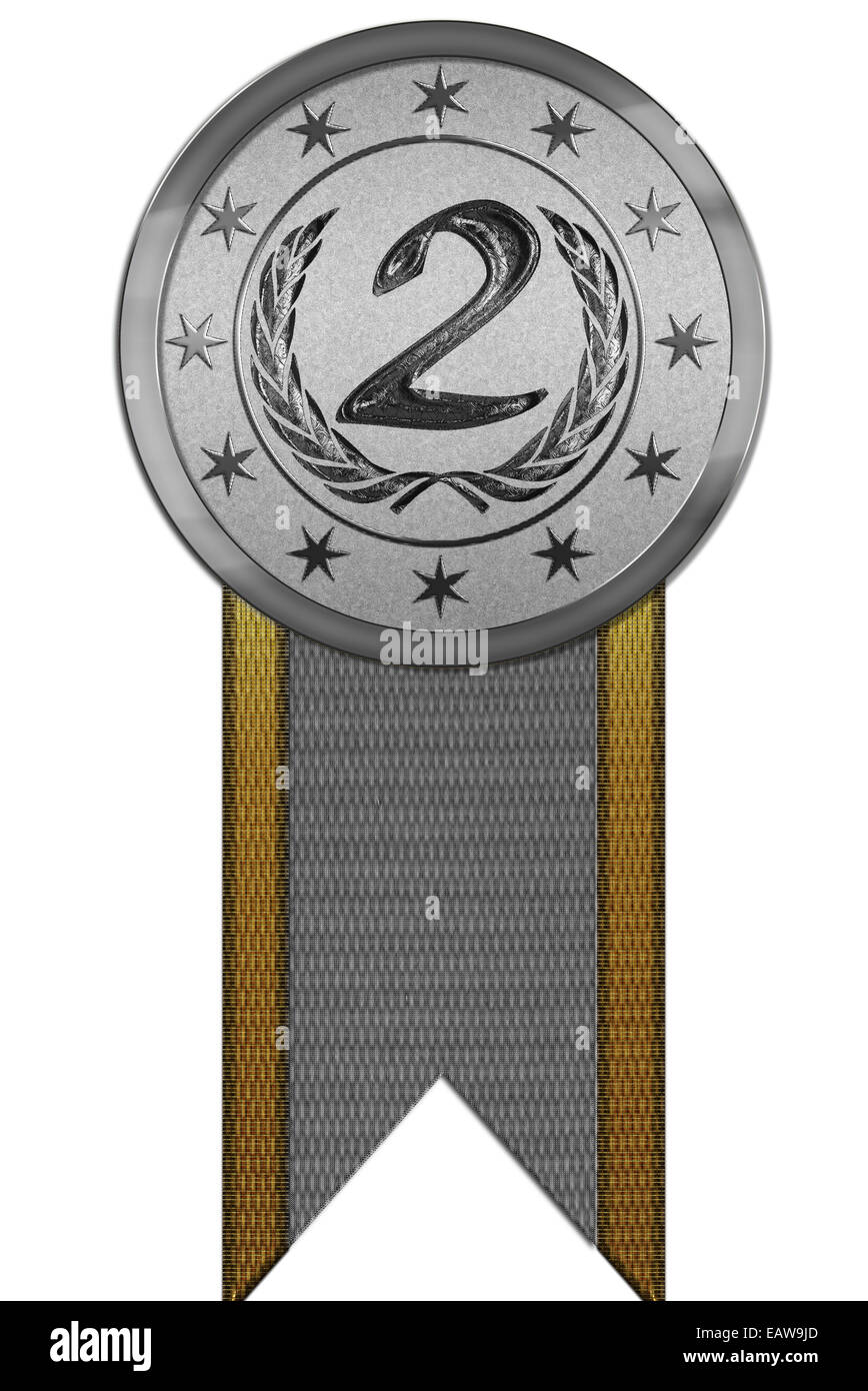 Photo Realistic Medal Second Place Silver On Shiny Metal With Ribbon Stock Photo Alamy Photo Realistic Medal Second Place Silver On Shiny Metal With Ribbon Stock Photo Alamy
