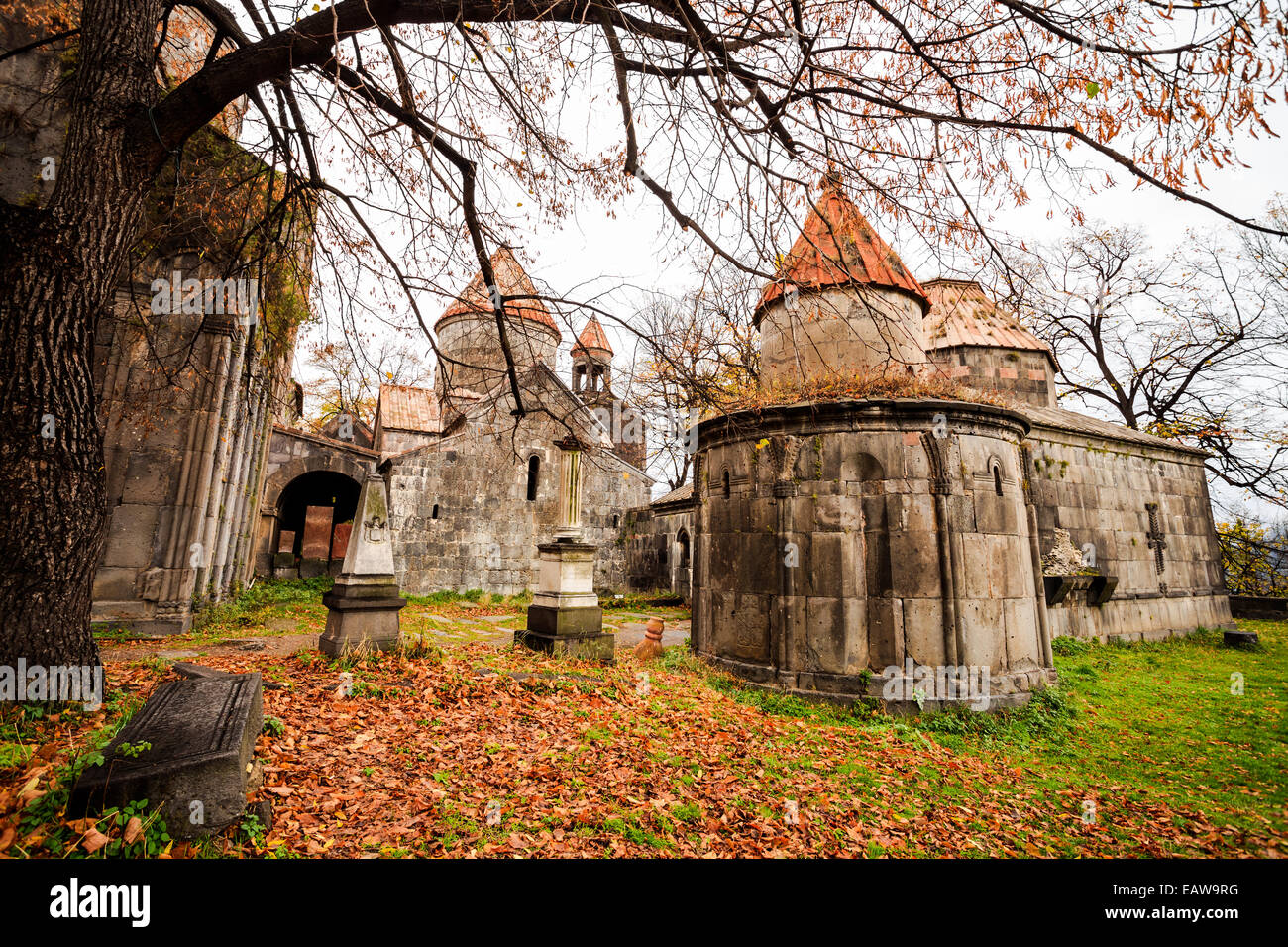 Monastery of Sanahin located in Sanahin village at Lori Province, Armenia Stock Photo