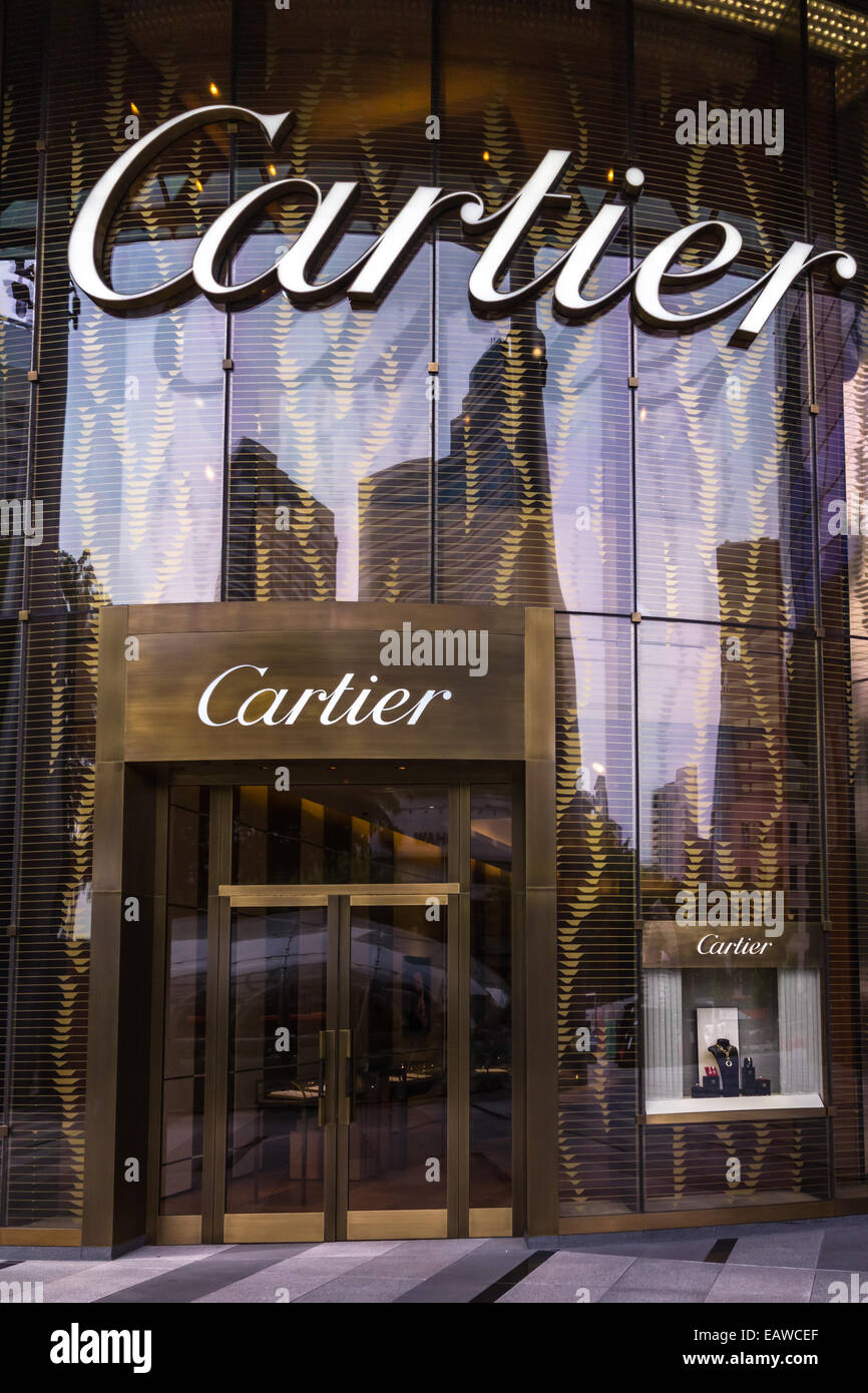 Luxury shopping at Cartier shop in ION 