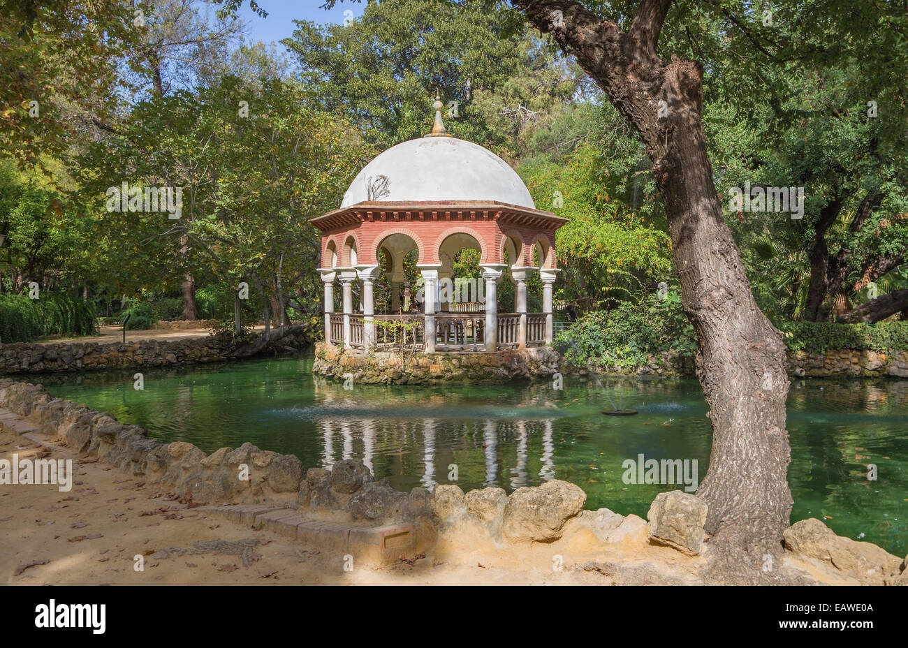 Seville - The summer house Maria Luisa park Stock Photo