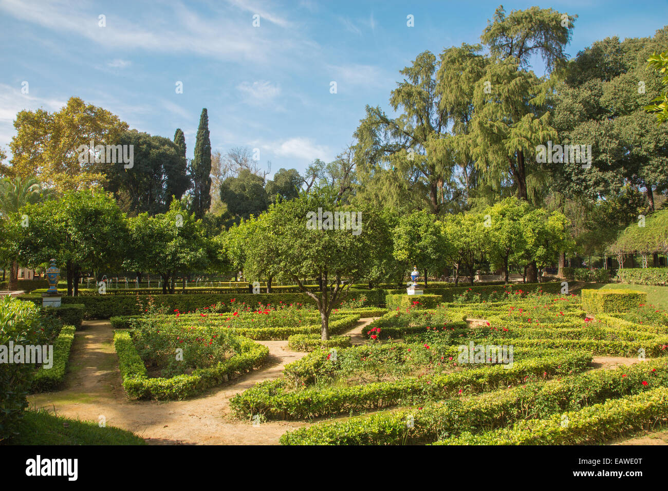 Seville - Maria Luisa park Stock Photo