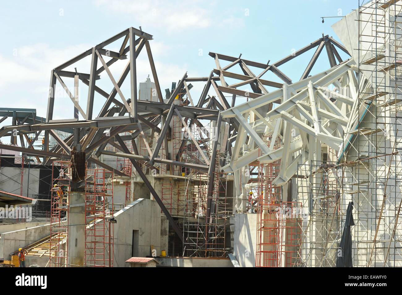 Panama's Biomuseo, designed by Frank Gehry, under construction Stock