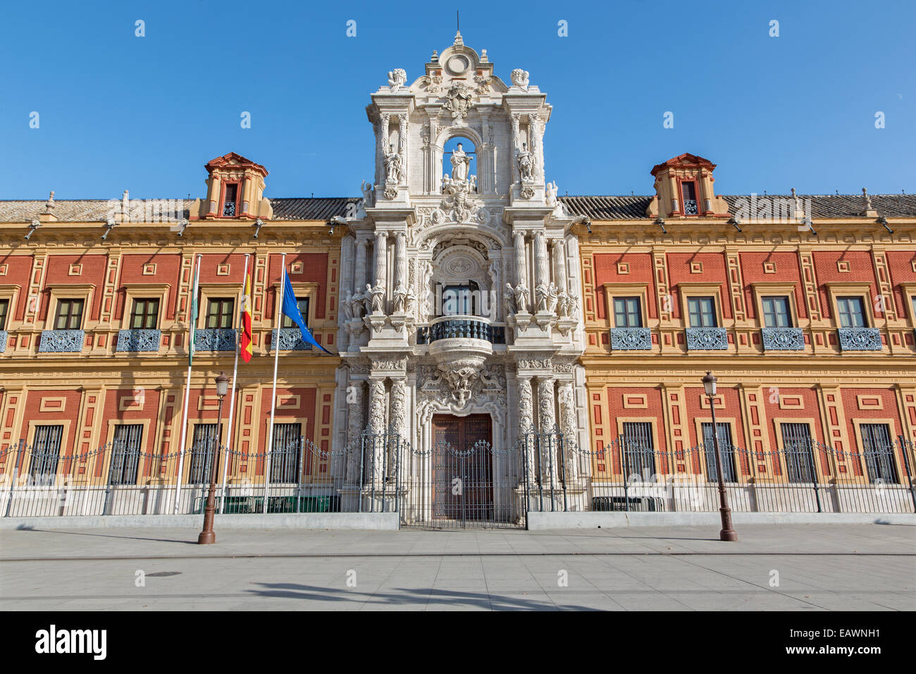 Seville - The Palace of San Telmo (Palacio San Telmo) Stock Photo