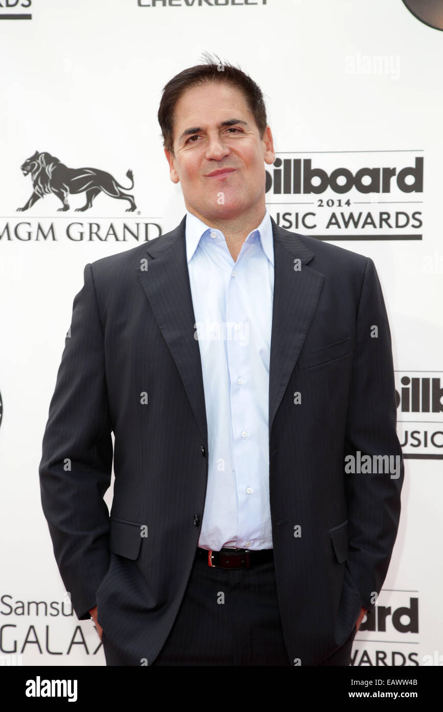 Celebrities attend 2014 Billboard Music Awards - Arrivals at MGM Grand Garden Arena in Las Vegas, Nevada.  Featuring: Mark Cuban Where: Las Vegas, California, United States When: 18 May 2014 Stock Photo