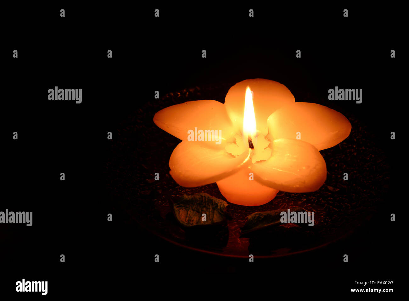 Candle flower burning hires stock photography and images Alamy