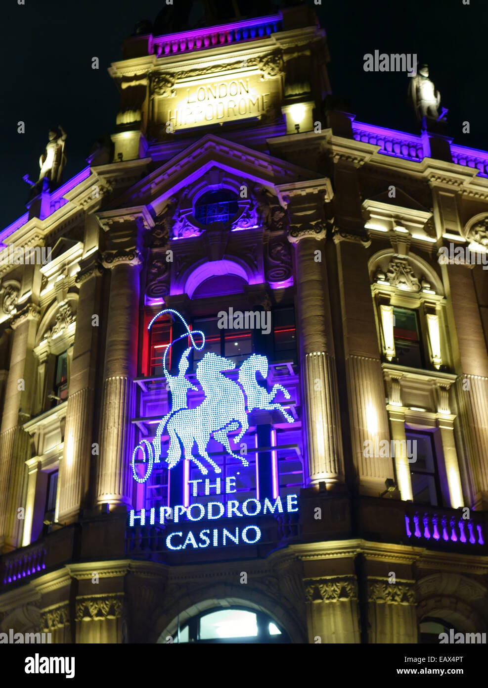 The London Hippodrome Casino, Leicester Square, London Stock Photo