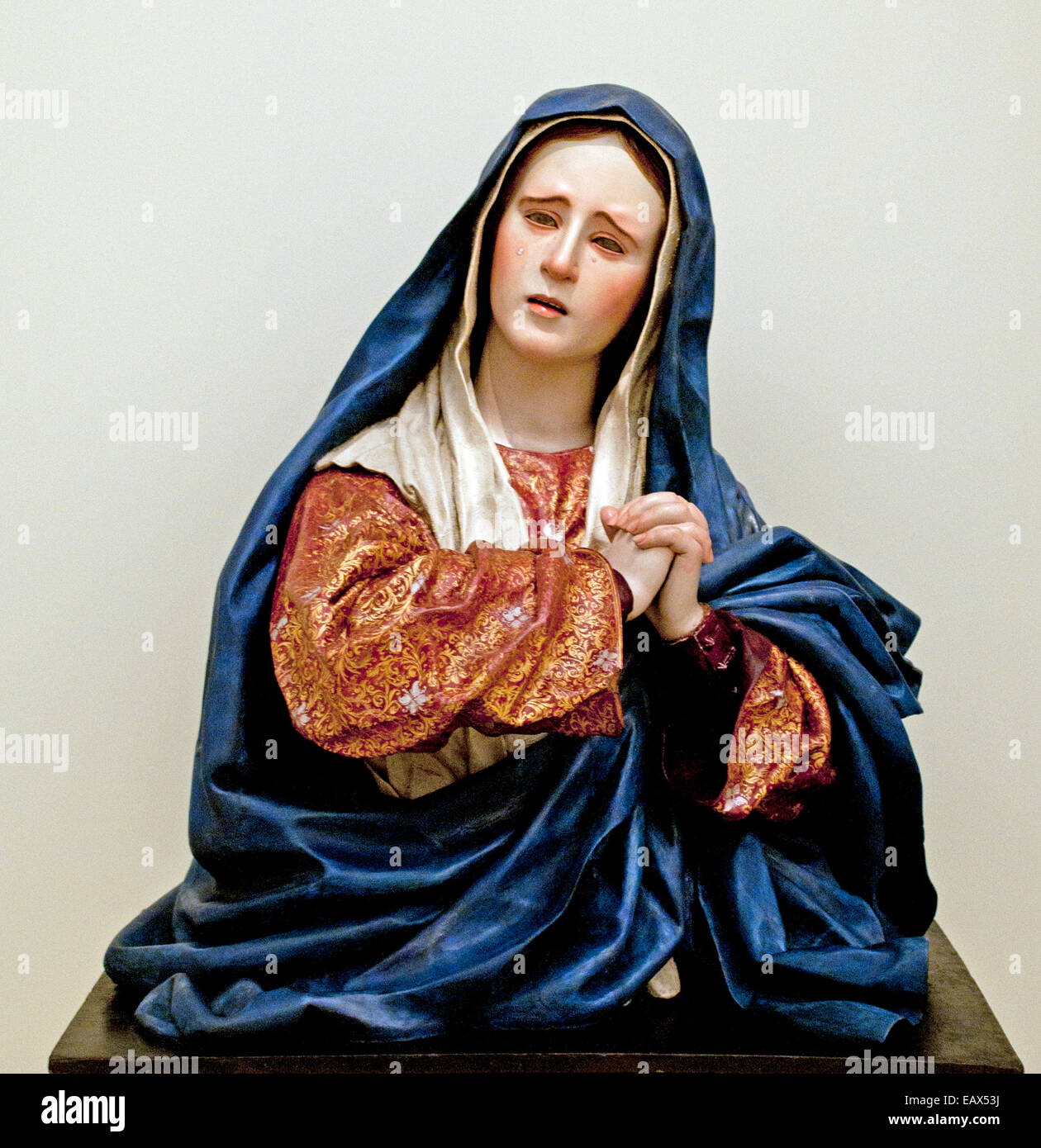 Sorrowing Mary by Pedro de Mena 1628-1688 Spain Spanish Stock Photo