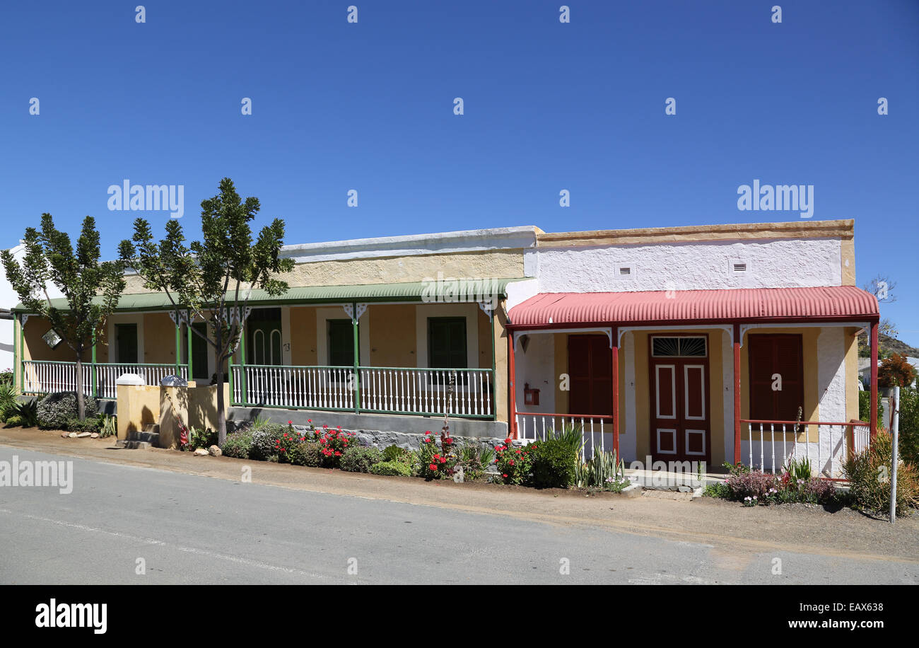 old houses in the pretty village of Prince Albert South Africa Stock