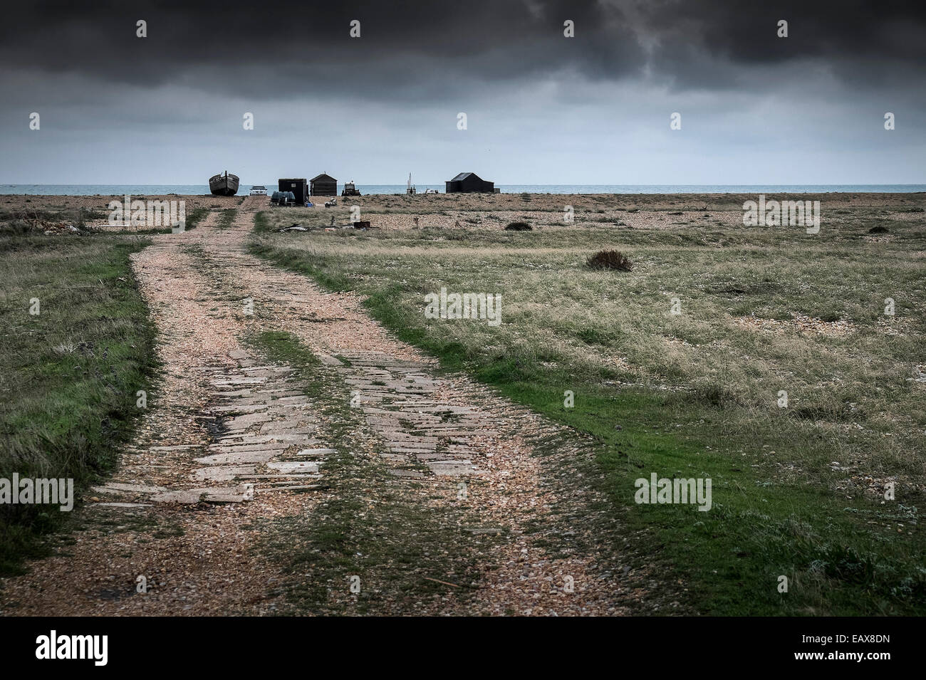 Dungeness in Kent.  A headland in Kent Stock Photo