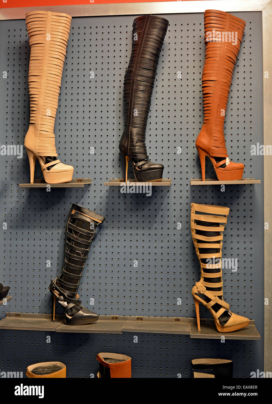 Ultra high boots for sale at the WILD PAIR shoe store in Roosevelt Field  Shopping Center in Garden City, Long Island, NY Stock Photo - Alamy