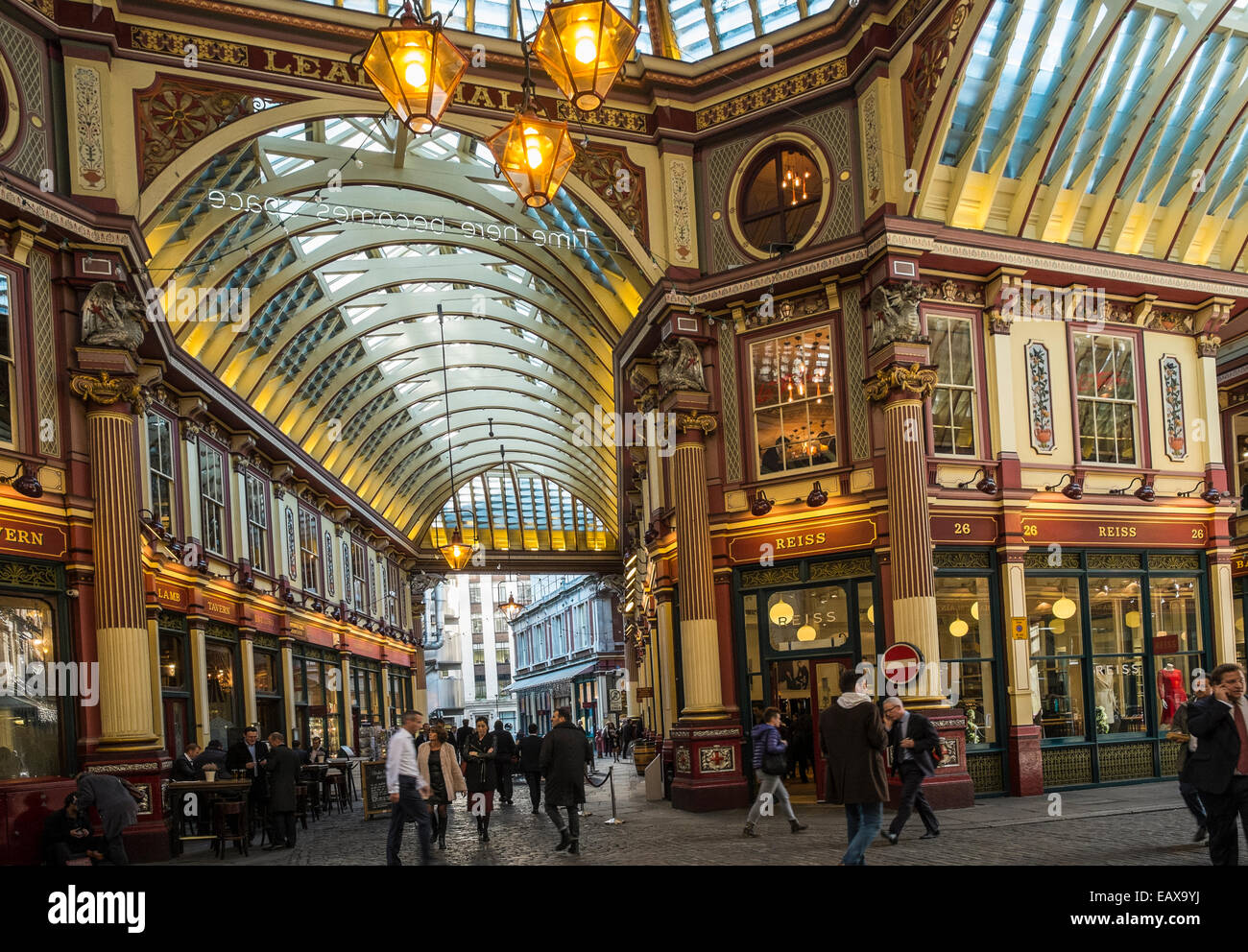 Leadenhall Market In The City Of London Stock Photo Alamy