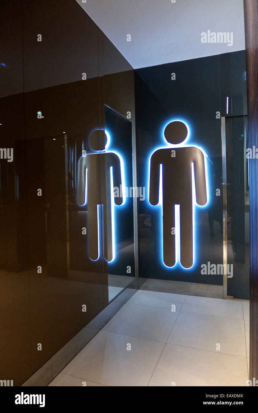 Barcelona trendy toilet design Spain Catalonia Stock Photo Alamy