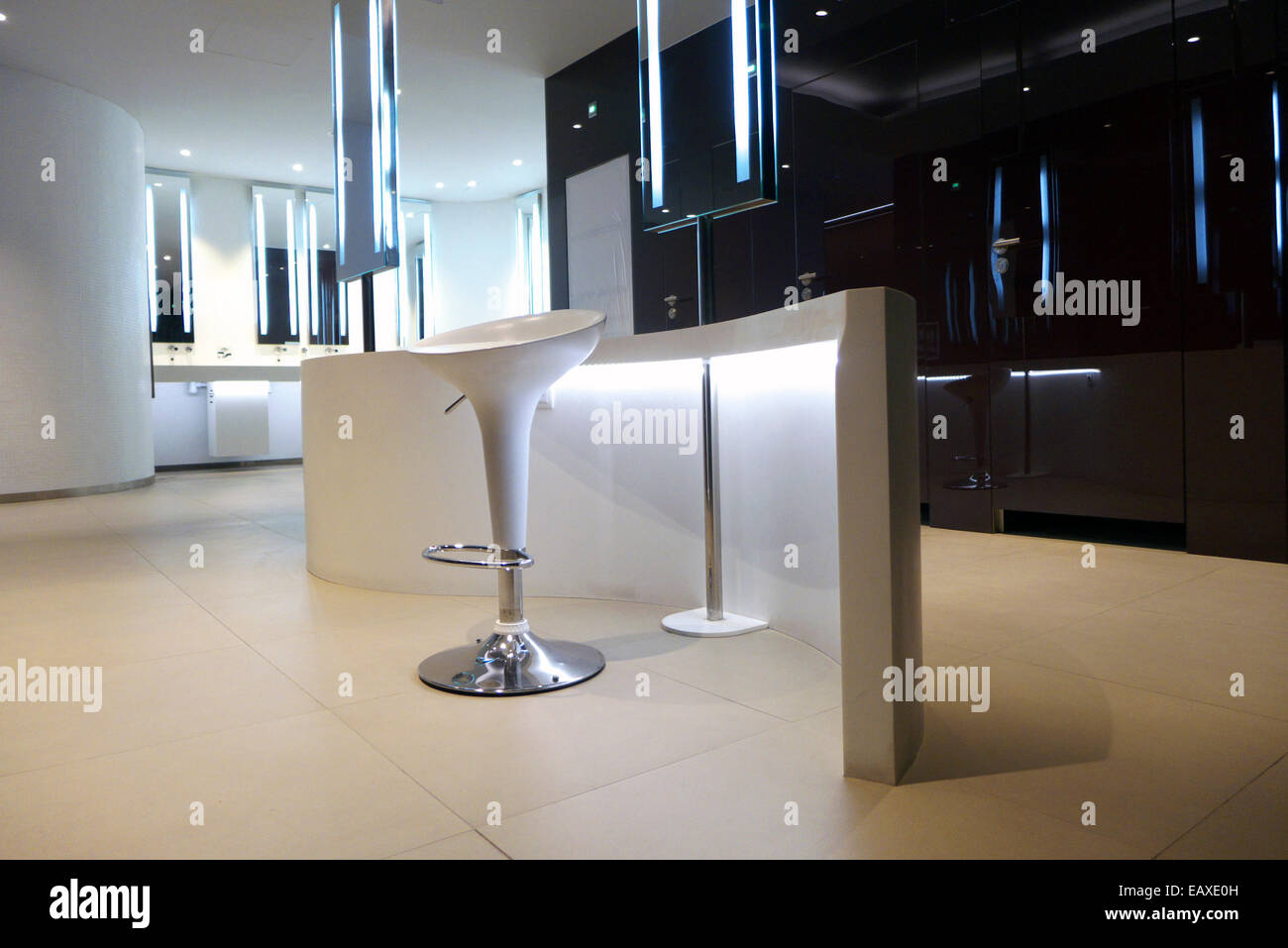 Barcelona trendy toilet design Spain Catalonia Stock Photo Alamy