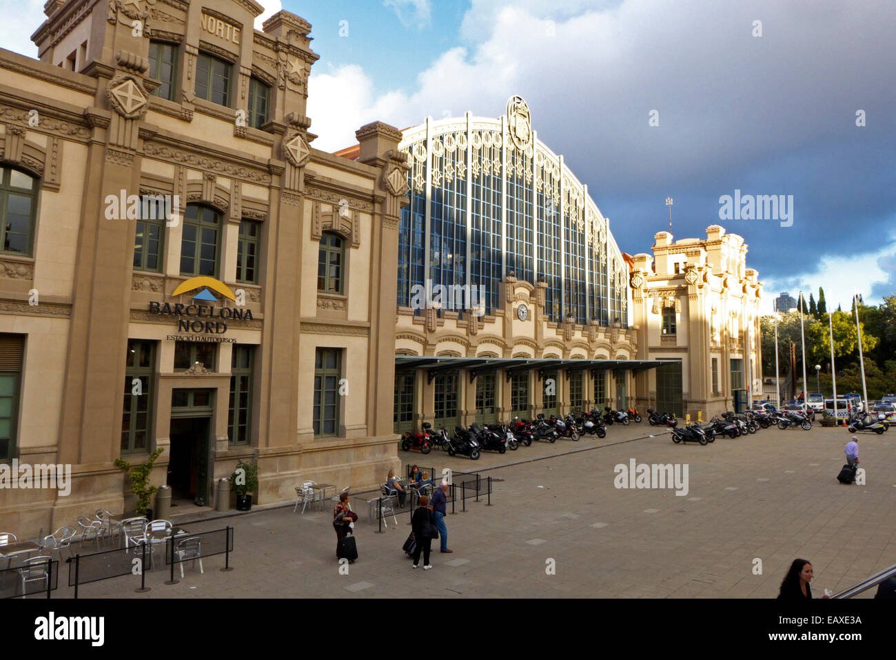 Spain Catalonia Barcelona nostalgic North Bus station Estacio del Nord Stock Photo Alamy Spain Catalonia Barcelona nostalgic North Bus station Estacio del Nord Stock Photo Alamy
