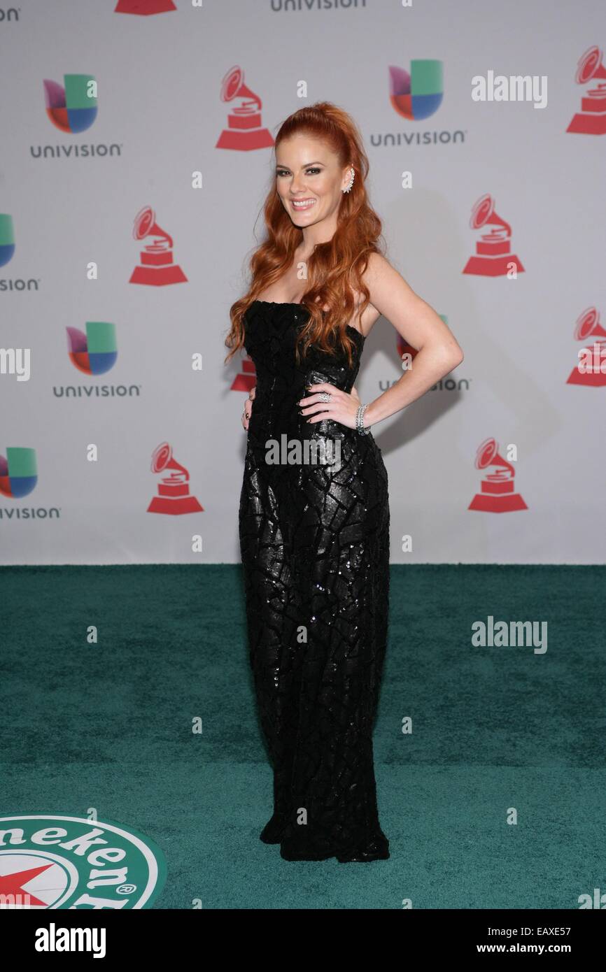 Las Vegas, Nevada, USA. 20th Nov, 2014. Yomaira Ortiz at arrivals for 15th Annual Latin GRAMMY Awards - Part 2, MGM Grand Garden Arena, Las Vegas, NV November 20, 2014. Credit:  James Atoa/Everett Collection/Alamy Live News Stock Photo