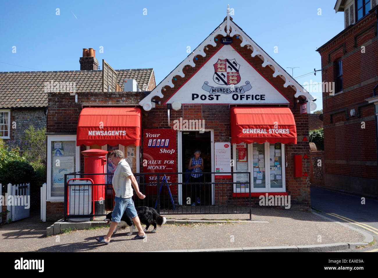 The Post Office at Mundesley, North Norfolk Coast Stock Photo