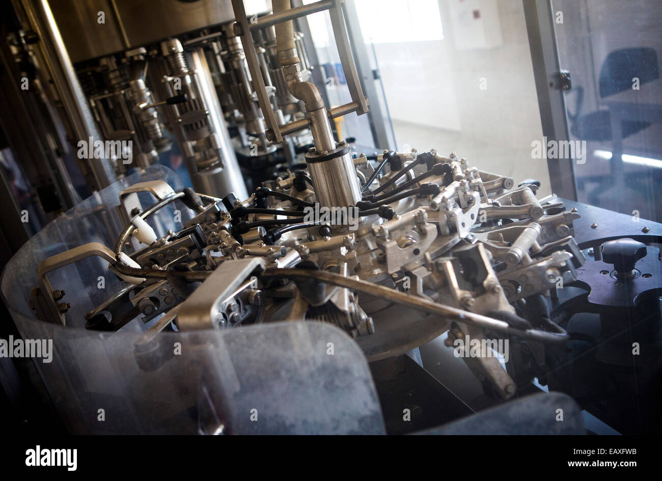 Part of the technology of producing plum brandy Stock Photo Alamy