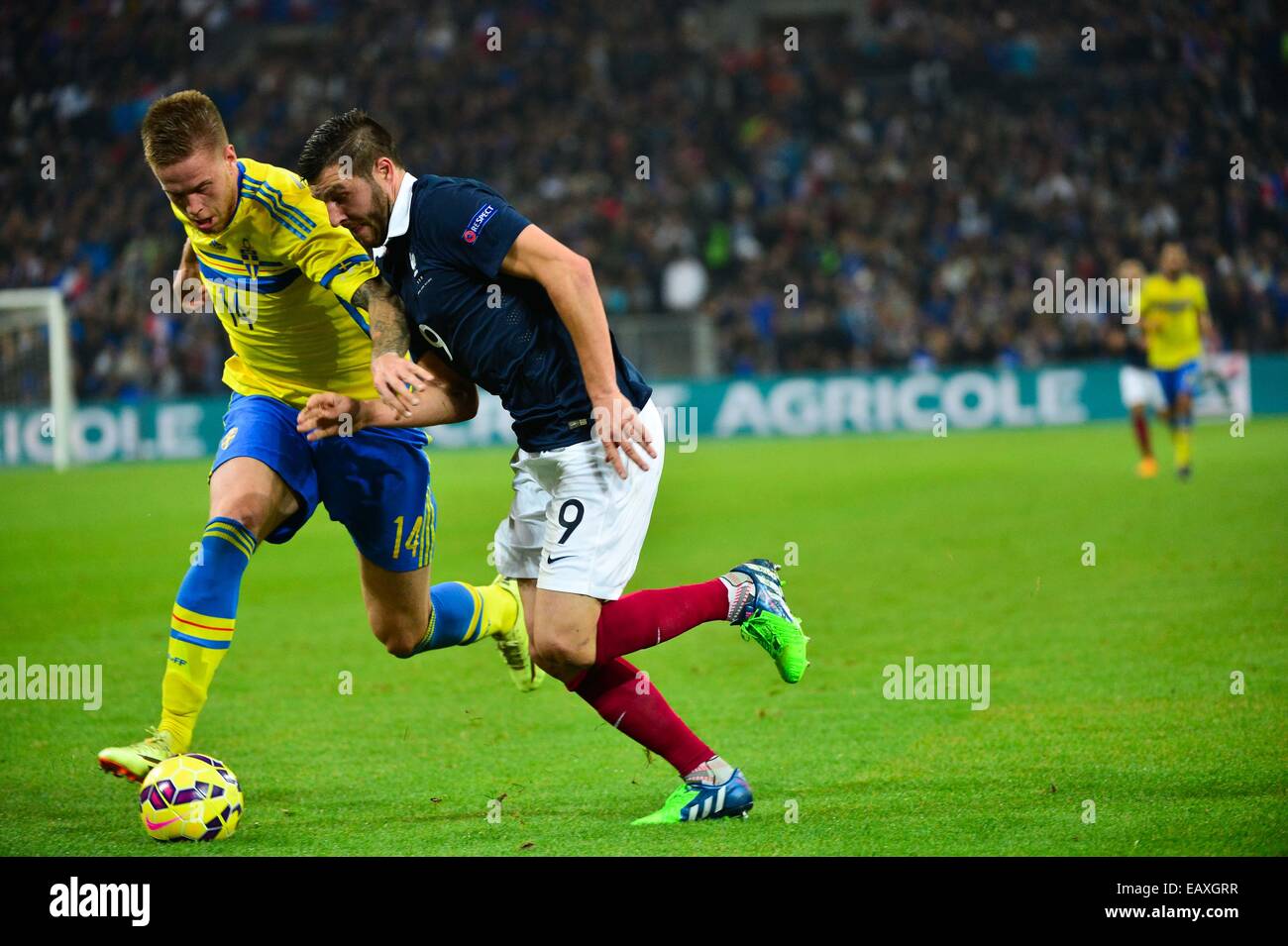 Écharpe Supporteur France Suède - Marseille 18/11/2014 - Multicolore - Unisexe