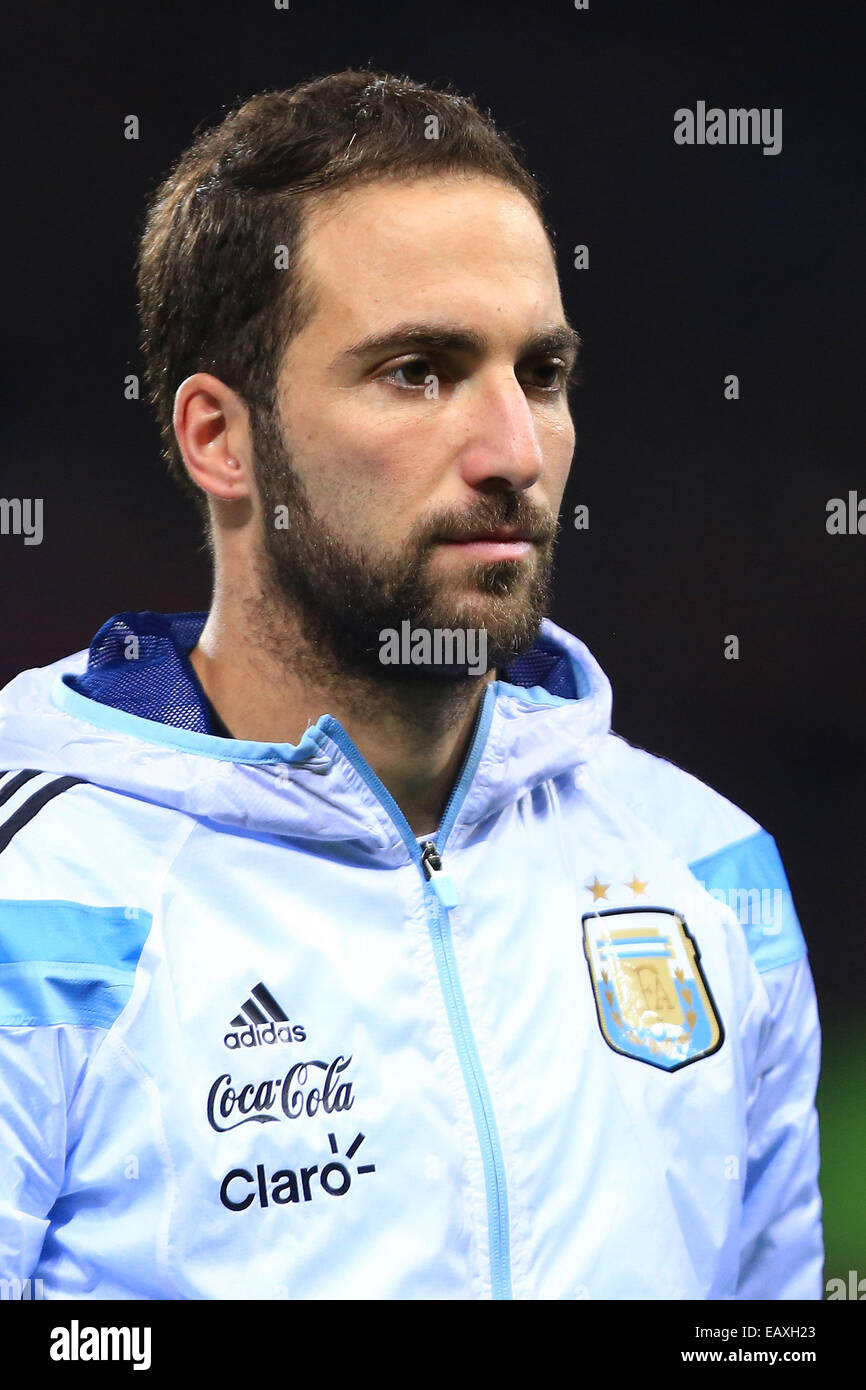 Manchester, UK. 18th Nov, 2014. Gonzalo Higuain of Argentina - Argentina vs. Portugal - International Friendly - Old Trafford - Manchester - 18/11/2014 Pic Philip Oldham/Sportimage © csm/Alamy Live News Stock Photo