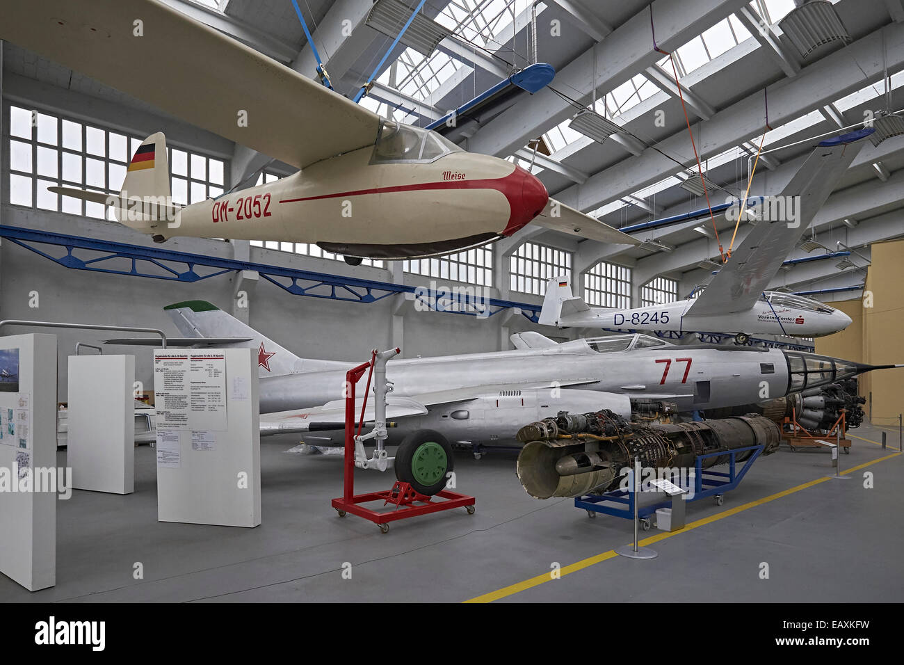 Hugo Junkers Technical Museum in Dessau, Germany Stock Photo