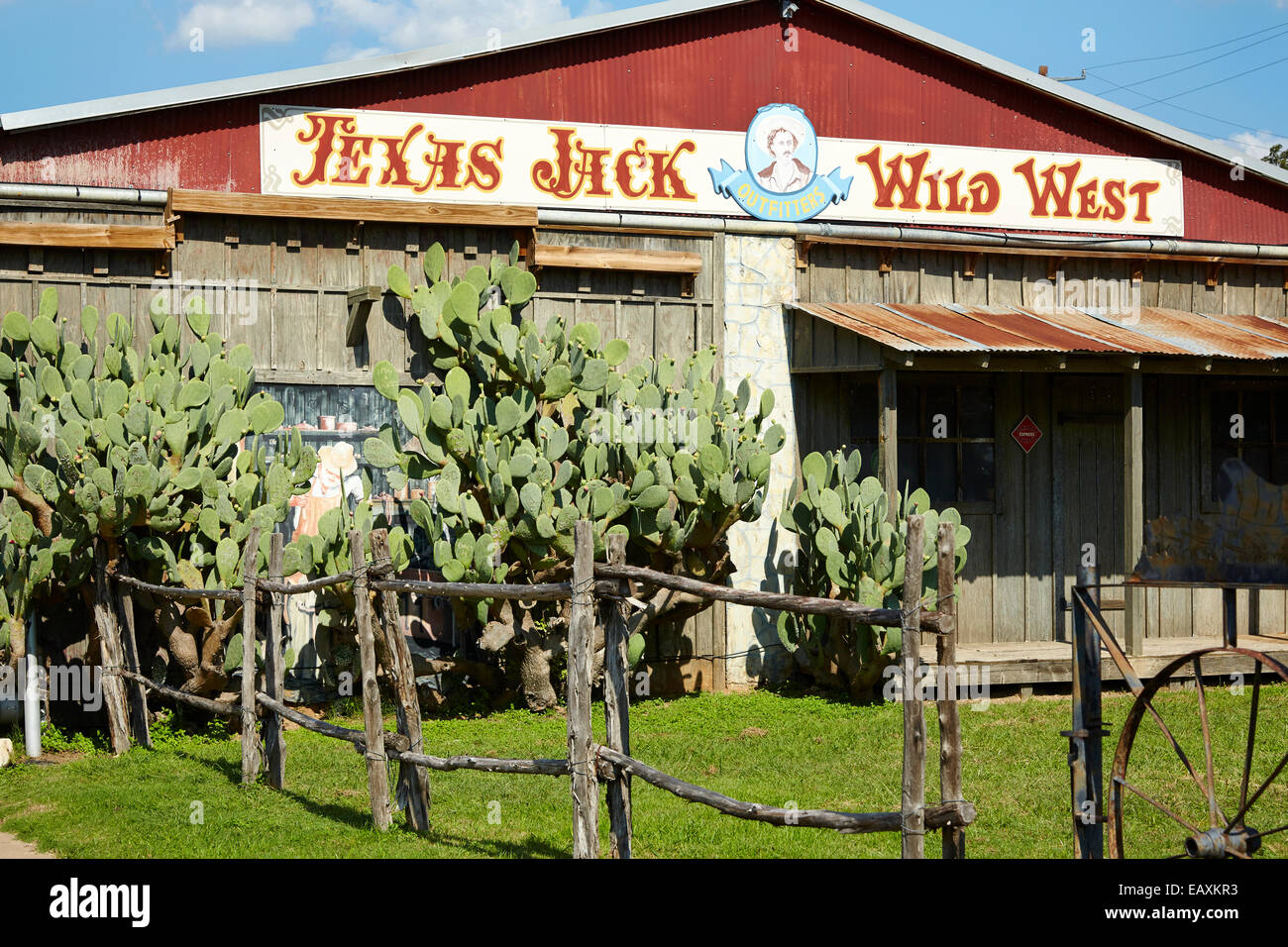 Texas Jack Wild West store, Fredericksburg, Texas, USA Stock Photo