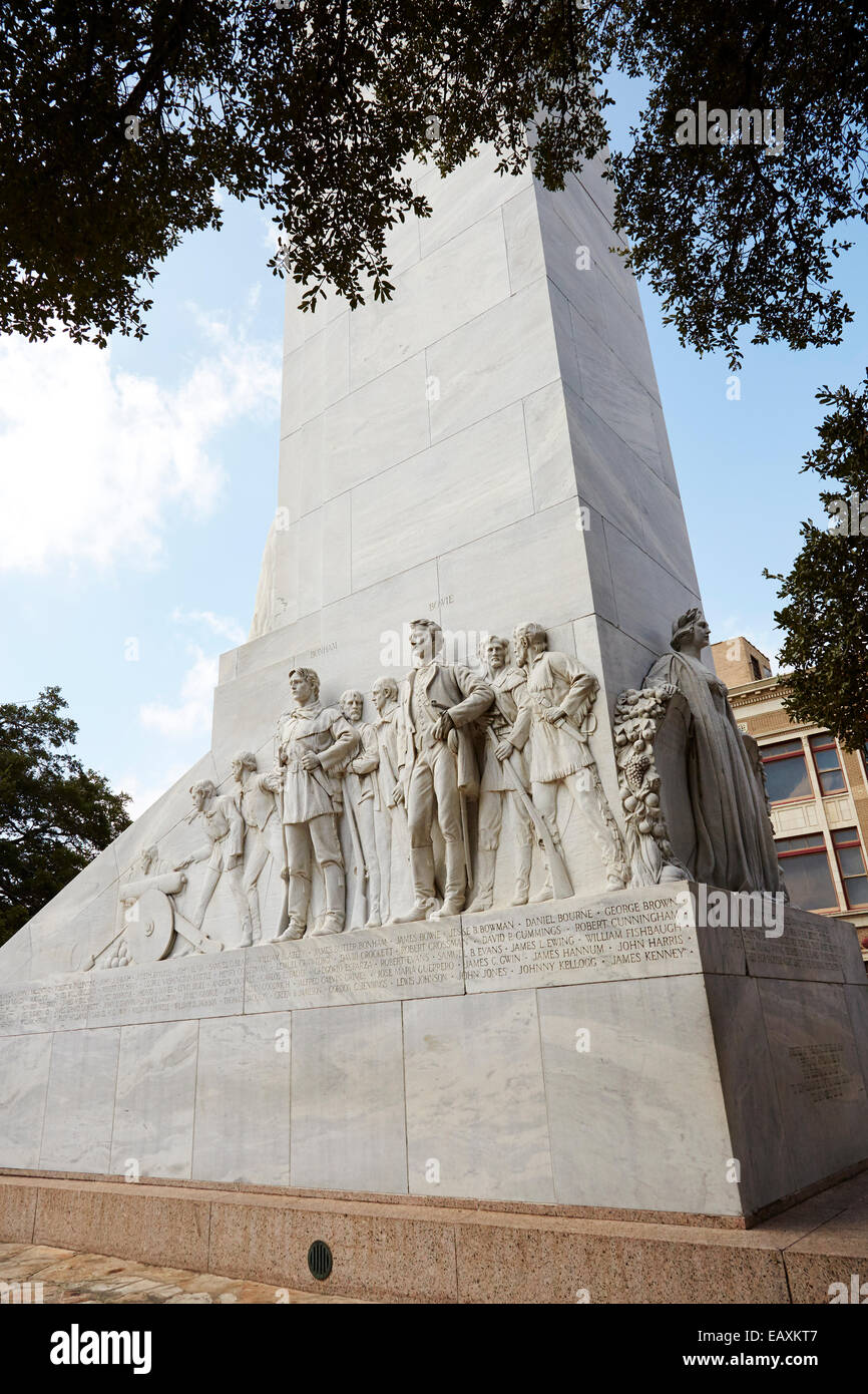 The Alamo Cenotaph, San Antonio, Texas, USA Stock Photo