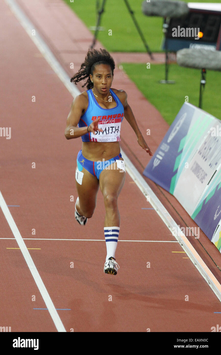 Shianne SMITH of Bermuda in the 200 metres of the womens heptathlon at