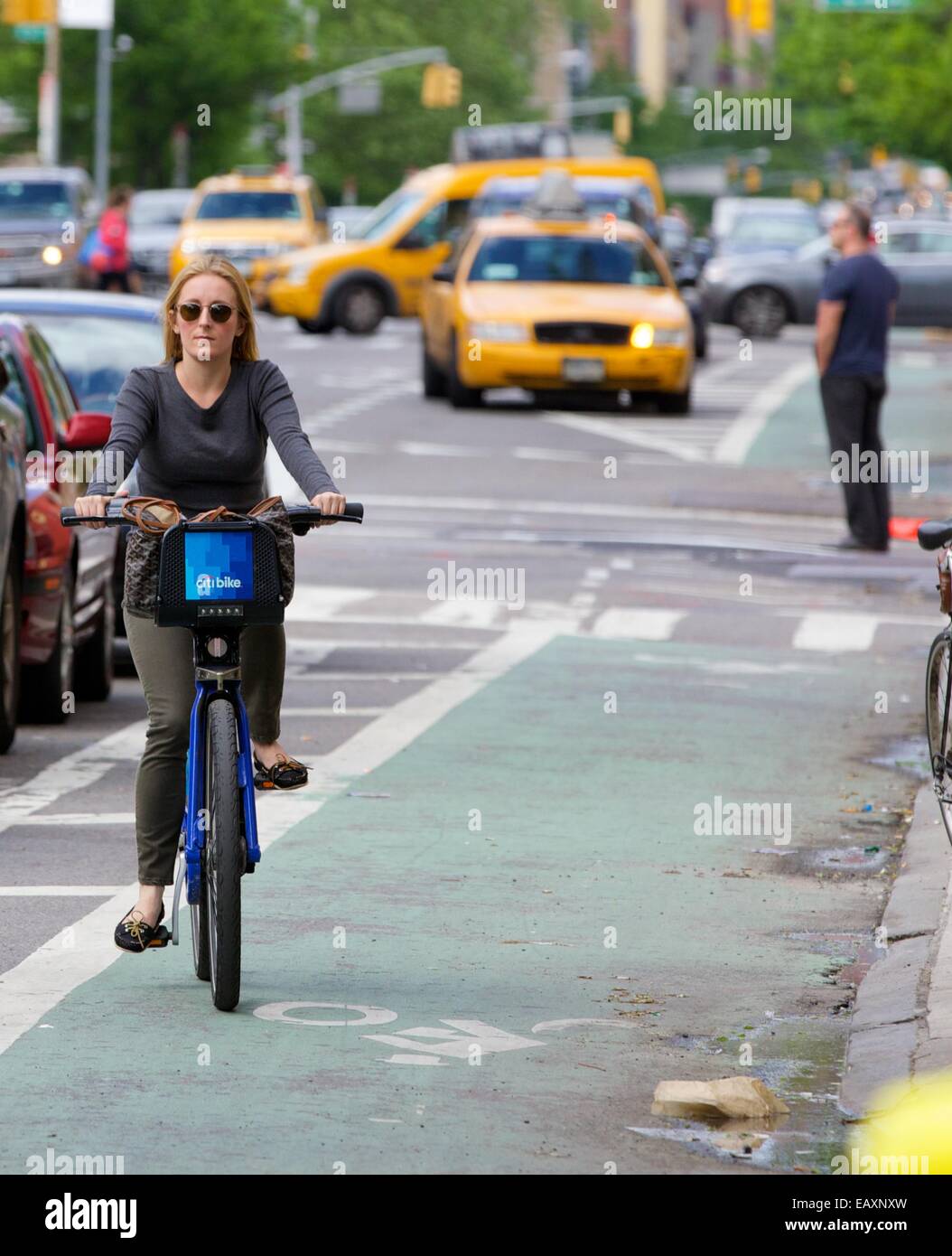 New Yorkers seen riding their bicycle in an unlawful way, either on