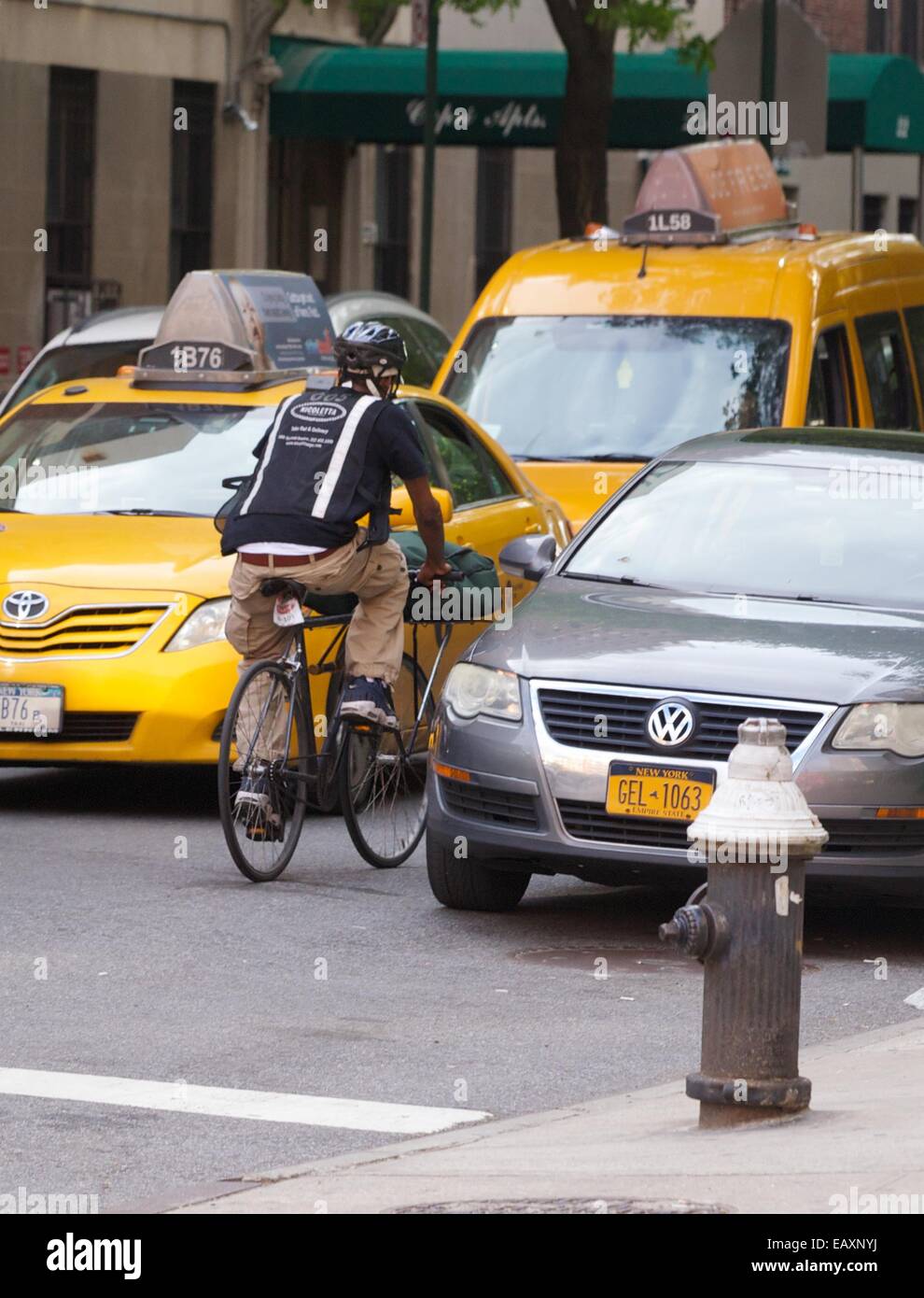 New Yorkers seen riding their bicycle in an unlawful way, either on