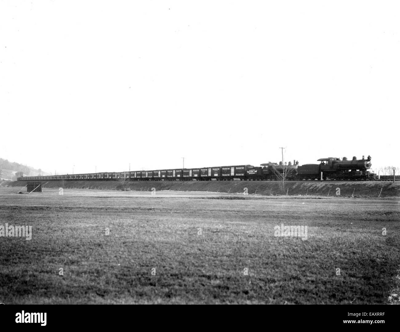 Salt shipment by train, 1906, Keene NH Stock Photo Alamy