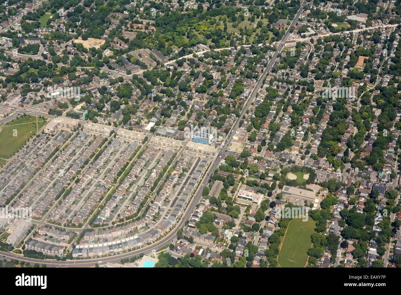 Toronto suburbs, Queenwoodbine, Canada Stock Photo Alamy