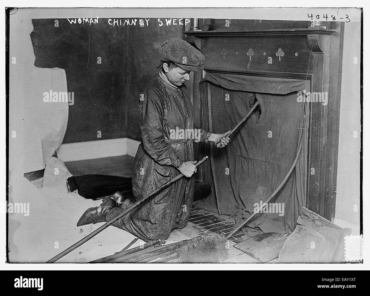 Woman chimney sweep 154 Stock Photo Alamy
