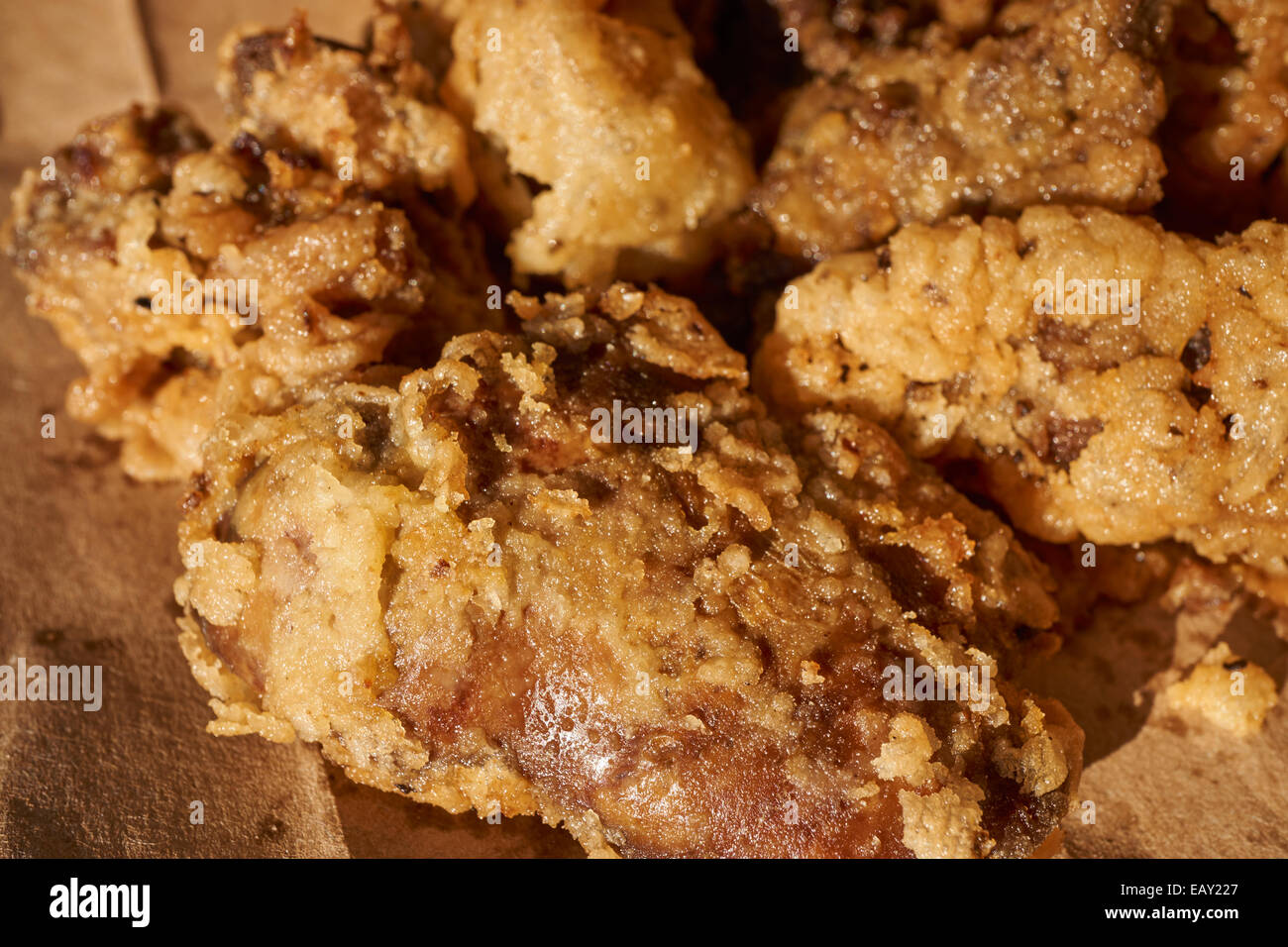 Deep Fried Chicken Livers Stock Photo Alamy