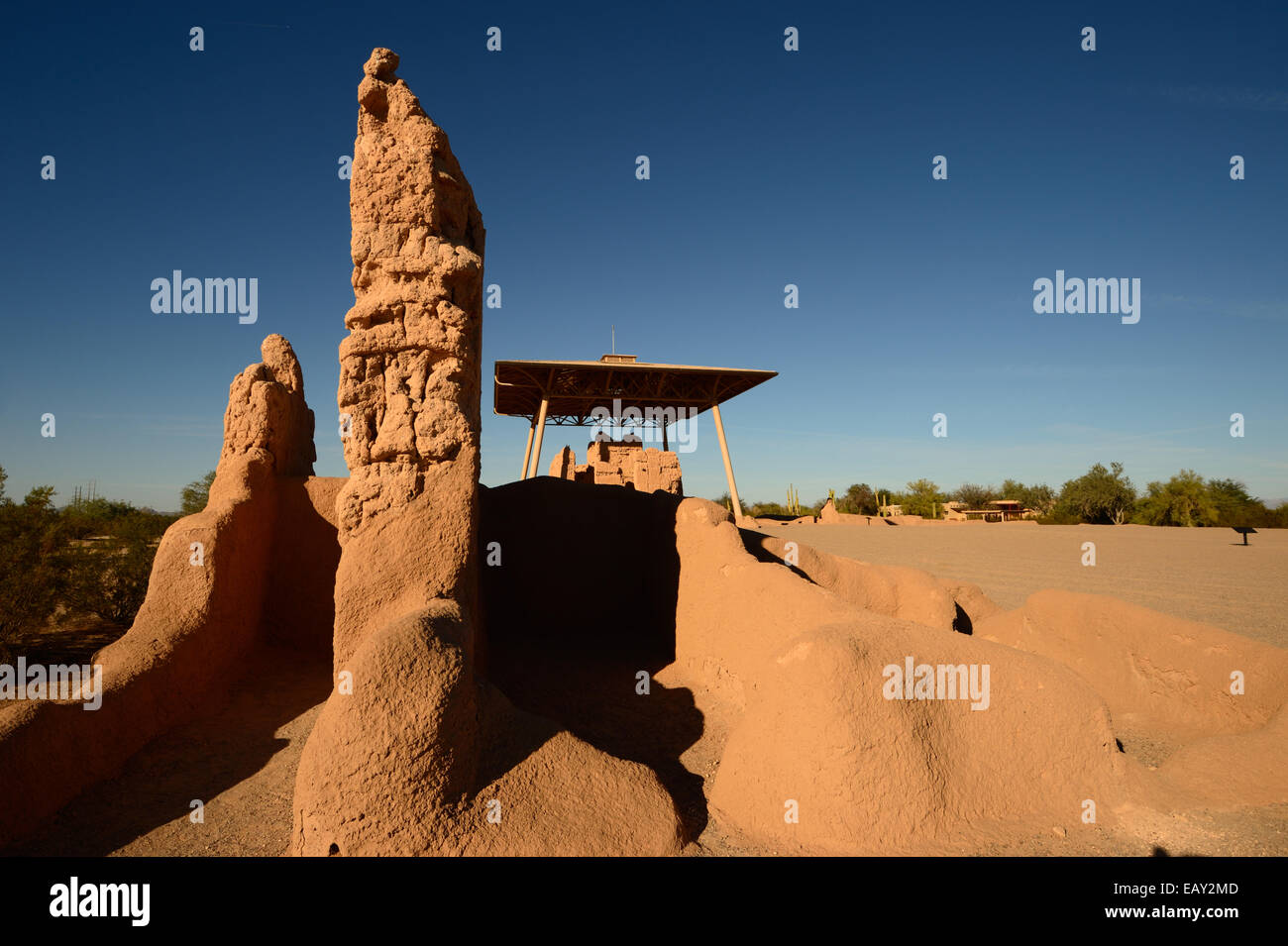Casa Grande Ruins National Monument, Coolidge AZ Stock Photo Alamy