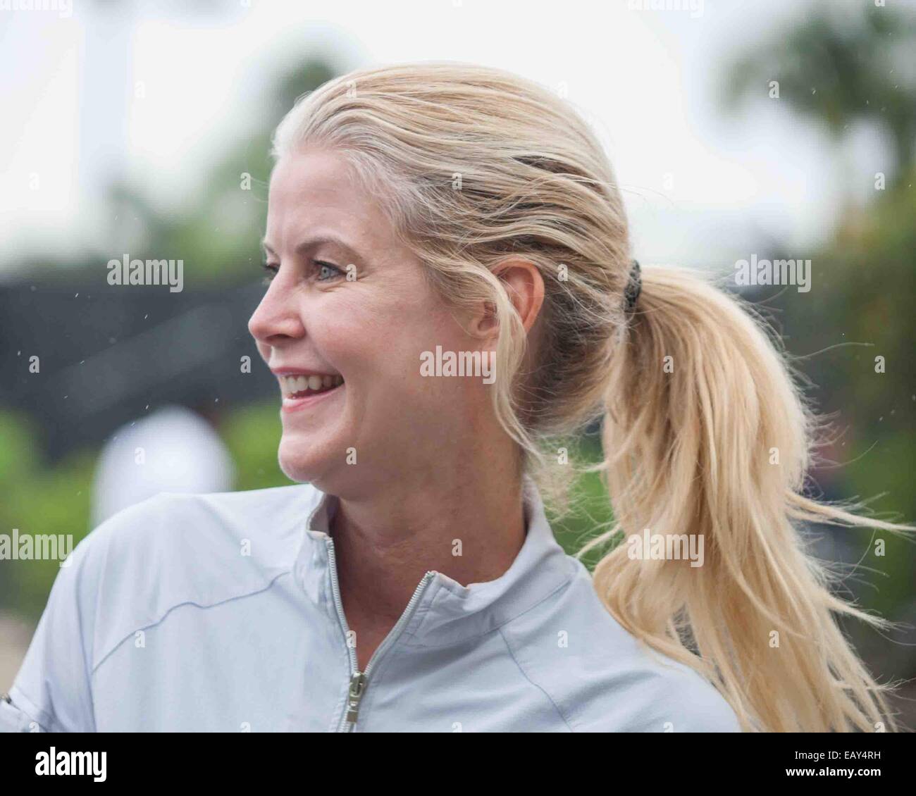 Boca Raton, Florida, US. 21st Nov, 2014. Portrait of MAEVE QUINLAN, an American actress and former professional tennis player, at the Boca Raton Resort & Club, Boca Raton, Florida for the Tennis With Chrissie & Friends.Media Event. Credit:  Arnold Drapkin/ZUMA Wire/Alamy Live News Stock Photo