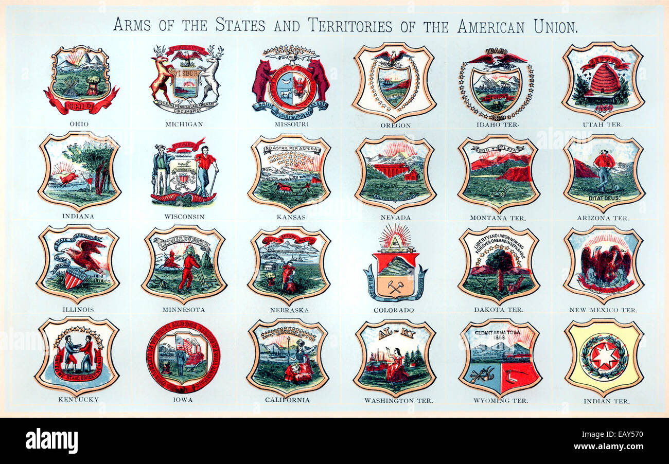 Historical coat of arms of the United States of America, Historische