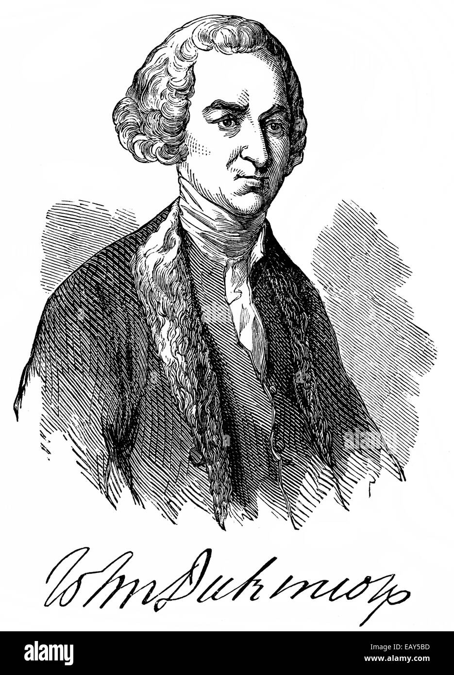 John Dickinson, 1732 - 1808, a politician and Founding Father of the United States, Portrait von John Dickinson, 1732 - 1808, ei Stock Photo