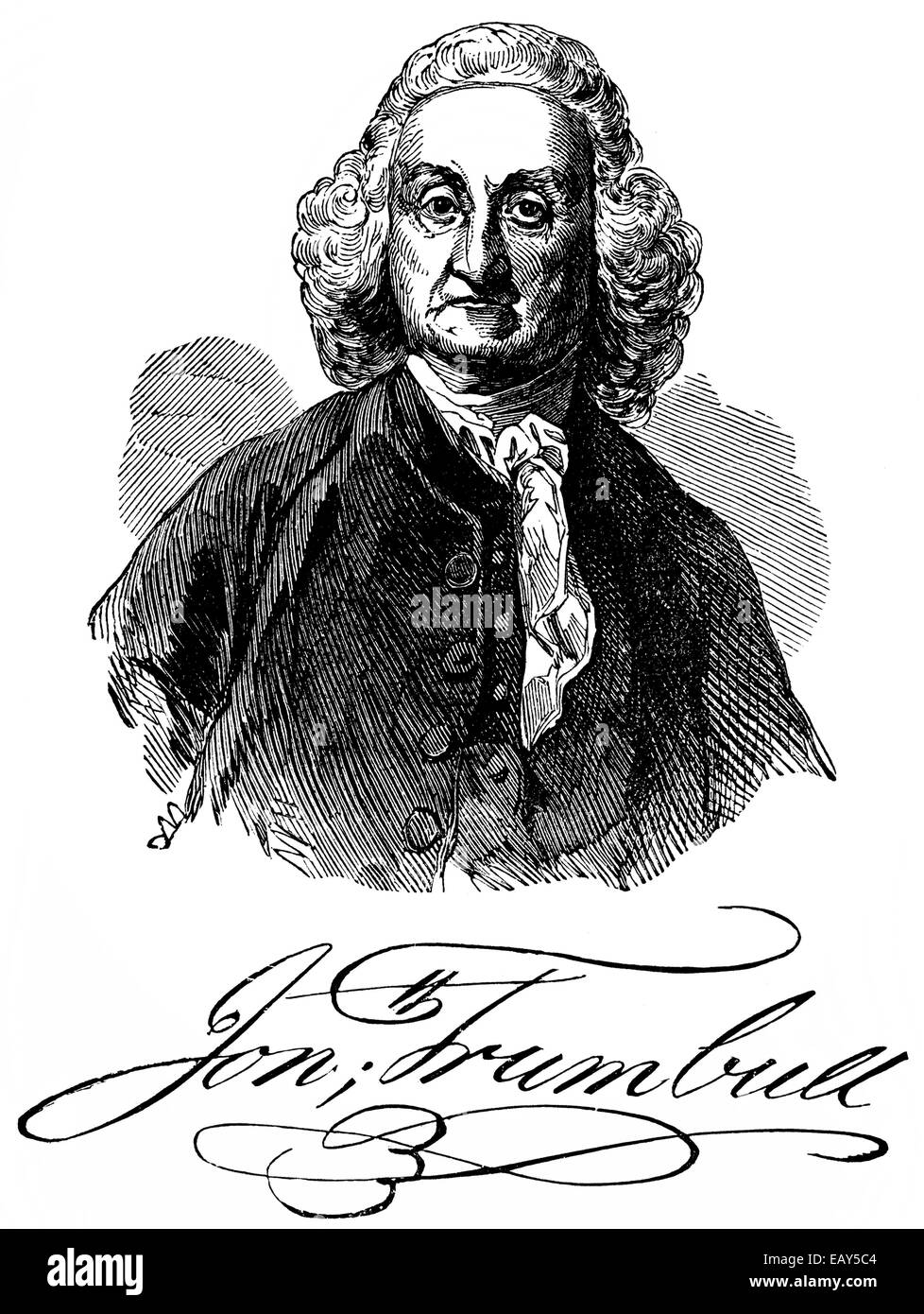 portrait of Jonathan Trumbull sr. or Trumble, 1710 1785, an American