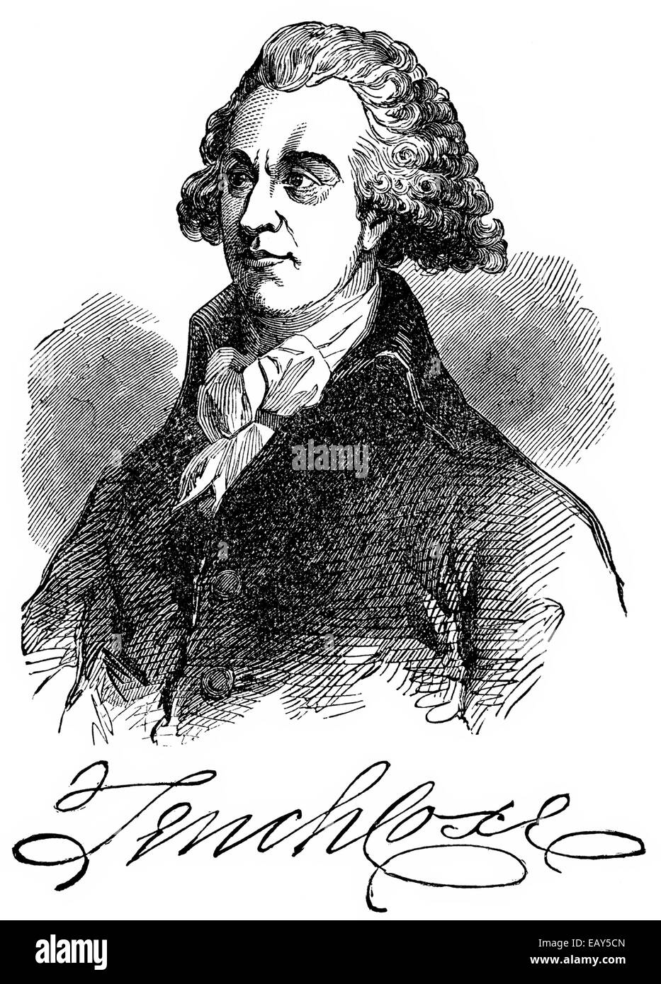 Tench Coxe, 1755 - 1824, an American economist and a delegate for Pennsylvania, Portrait von Tench Coxe, 1755 - 1824, ein amerik Stock Photo