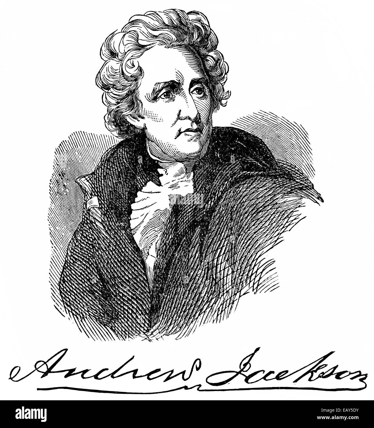 Andrew Jackson, 1767 - 1845, the seventh President of the United States, Andrew Jackson, 1767 - 1845, der 7. Präsident der Verei Stock Photo