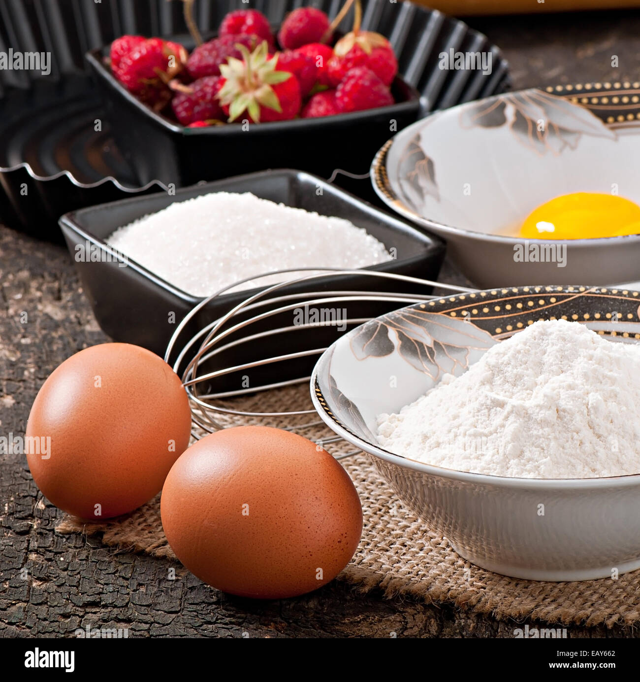 Baking ingredients mix hi-res stock photography and images - Alamy