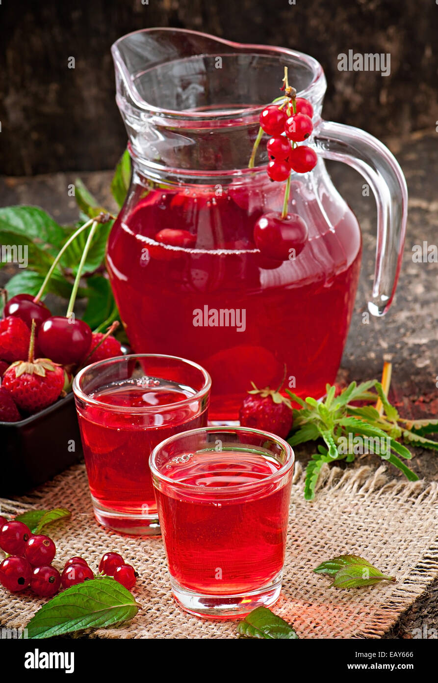 Juice of berries Stock Photo Alamy