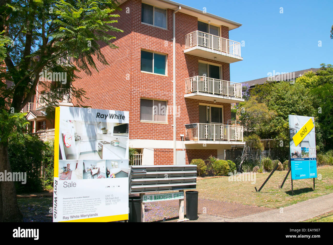 apartment unit building in Merrylands in western sydney,Australia Stock